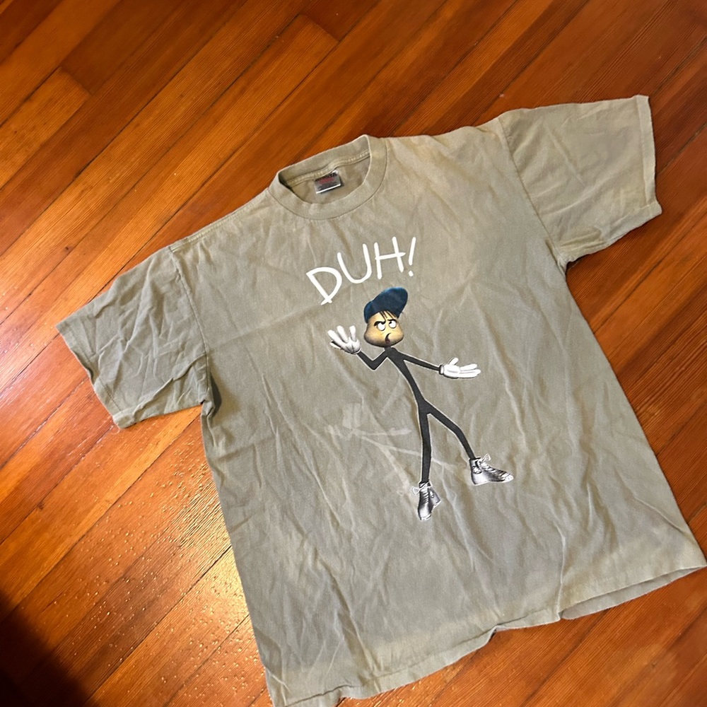 Vintage Large Sized Duh! 1999s tee ; clean and in great used shape Single stitch